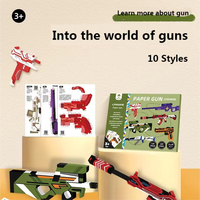 Kit de bricolage pour la fabrication de fusils en papier origami, jouet artisanal pour enfants, activité créative de pliage, jouets éducatifs DIY pour enfants