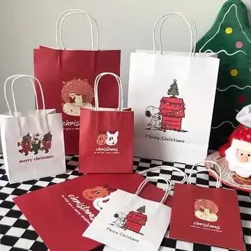 Umweltfreundliche kundenspezifische farbdruck-Druck-Paus-Weihnachtsgeschenktüte aus Papier zur Verpackung