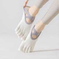 Calcetines de Yoga Antideslizantes Cortos con Patrón de Silicona para Prevenir Lesiones, Logotipo Personalizado, MOQ Bajo, Calcetines para Barre