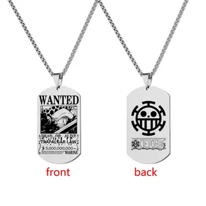 Etiqueta de una pieza de acero inoxidable grabada Etiqueta de perro de hip-hop Orden de recompensa única para aniversario con técnica tallada - Product Image 3