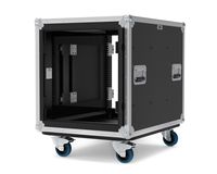 Estuche de Transporte Resistente de 16U para Amplificador, con Ruedas, para Mezcladoras de DJ, Procesadores de Audio, Estudio de Grabación Móvil