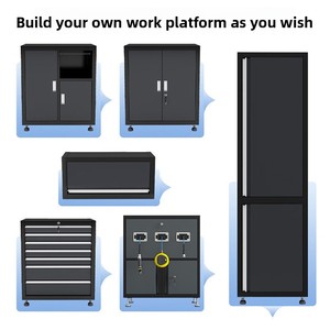 Armoire à outils en acier modulaire robuste personnalisable OEM avec roues pour le rangement en atelier/garage - Garantie de 3 ans Pas encore d'<span class=keywords><strong>avis</strong></span> - Product Image 5