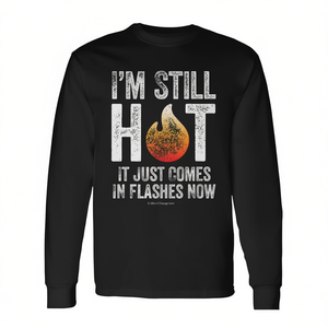 Sigo con calor, ahora viene en pases, camiseta de manga larga, humor sobre la menopausia - Product Image 2