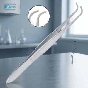Pinzas Quirúrgicas OEM con Punta Curva, Manuales, de Acero Inoxidable, Reutilizables, Certificadas ISO 2015 Clase I CE F5-116 - Product Image 2