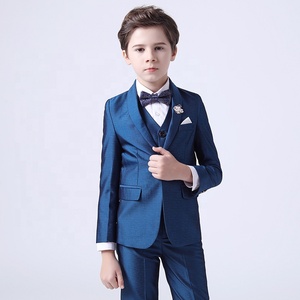 Ensemble Complet 5 Pièces Blazer, Gilet et Pantalon Blanc pour Garçon : Tenue Élégante pour Baptême, Mariage, Bal de Fin d'Année ou Fête - Product Image 4