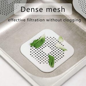 Crépine de vidange pliable tendance en silicone et plastique PP, forme carrée, écologique, pour éviers de cuisine et de salle de bain - Product Image 2