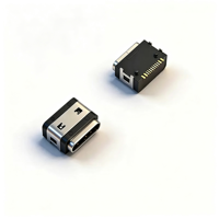 Connecteur USB 3.2 type C 16 broches étanche IPX7, connecteur USB C SMT à une seule rangée, connecteur Type-C réversible