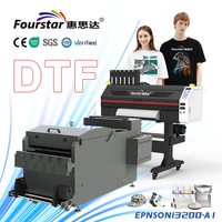 Nouvelle Imprimante DTF Multicolore Semi-Automatique Multifonctionnelle 60cm avec 2 Têtes I3200, Transfert Thermique Pigmenté Rouleau-à-Rouleau et Marquage à Chaud