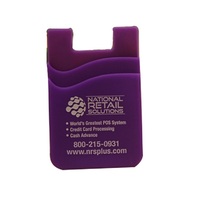 Dameron proms — portefeuille pour téléphone portable, porte-cartes adhésif, en Silicone, pour téléphone portable, poche pour téléphone