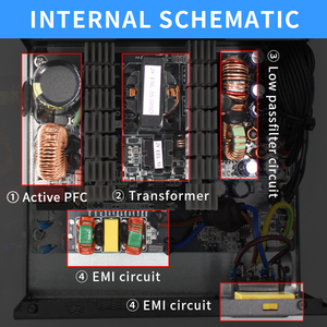 Alimentations électriques actives PFC SNOWMAN, unités d'<span class=keywords><strong>alimentation</strong></span> ATX pour <span class=keywords><strong>PC</strong></span> de jeu, 550W, 110V, 220V, 80 Plus - Product Image 3
