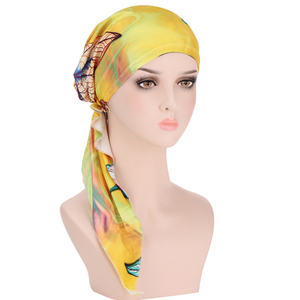 HZM-19149 Chimio Chapeaux Turbans pour Femmes Cheveux Longs Tête Écharpe Headwraps <span class=keywords><strong>Cancer</strong></span> Chapeaux - Product Image 2