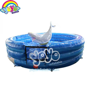 Jeu gonflable d'extérieur Requin Marteau, Delfin Rodeo avec matelas et rebond mécanique pour événements et locations de fêtes - Product Image 1