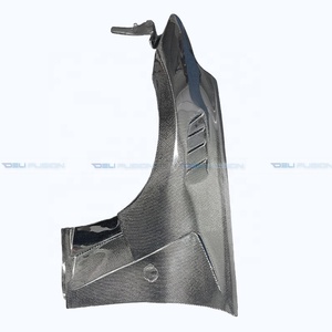 กันชนหน้าคาร์บอนสำหรับ Nissan 370z Z34 ปี 2009-2020 รุ่น DLF สไตล์คาร์บอนไฟเบอร์ (ไม่มีช่องระบายอากาศด้านบน) - Product Image 5