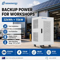 Armoire BESS commerciale tout-en-un SMSenergy LiFePO4 15kW 32kWh avec 3 canaux MPPT et surveillance WiFi PCS BMS RS485