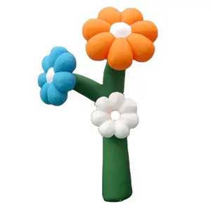 Beautiful high quality customize size design blow up huge big artificial inflatable flower potting for inflatable tree model