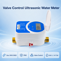 Compteur d'eau ultrasonique intelligent pour la gestion de propriétés résidentielles DN15 DN20 NB-IoT LoRaWAN avec contrôle de vanne 4G