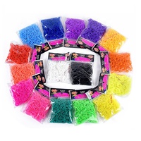 Grosir 300pcs Per Kantong Karet Gelang Kecil untuk Anak-anak, Karet Elastis, Ikat Rambut Plastik untuk Anak Perempuan