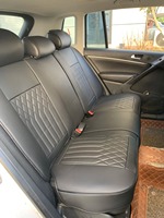 Housses de siège de voiture brodées personnalisables haut de gamme GZYLC pour Toyota Hilux 2010-2022, cuir de haute qualité, ensemble complet d'origine