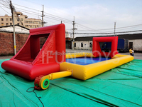 Terrain de football gonflable amusant en PVC / Piste de glisse aquatique avec pompe et kit de réparation pour usage extérieur Marque IFUN