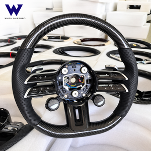 Volante in Fibra di Carbonio Multifunzionale Aggiornato e Modificato Adatto per Mercedes Benz W104 <span class=keywords><strong>W205</strong></span> W213 X166 X164 H247 X156 - Product Image 4