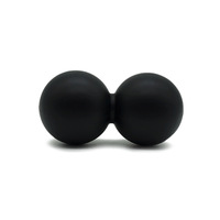 Balle de massage double en silicone en forme d'arachide pour la récupération sportive, soulagement des points de pression des pieds et des bras, massage des tissus profonds de qualité supérieure