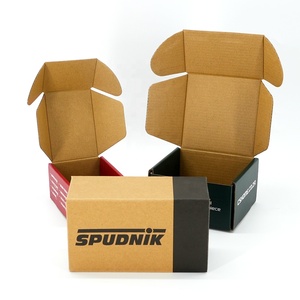 Caja de Cartón Corrugado Personalizada con Impresión <span class=keywords><strong>a</strong></span> Color en el Exterior y Marrón en el Interior, Embalaje de Envío Resistente para Productos Electrónicos - Product Image 2