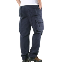 Pantalons de travail décontractés mi-longs de haute qualité, légers, en coton, imperméables, respirants, avec cordon de serrage, poches latérales tactiques pour la randonnée