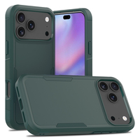 Coque de téléphone portable antichoc colorée pour iPhone 17 Pro Max 2in1 PC TPU Case