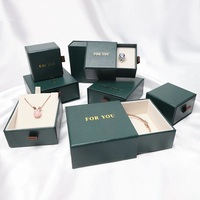 Boîte cadeau personnalisée avec logo doré, boîtes en papier, boîte à bijoux à tiroir coulissant pour montre, boucles d'oreilles, bracelet, collier, bague
