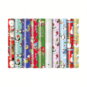 Papel de regalo navideño para niños: 2 metros x 70 centímetros, 60 piezas para regalos navideños infantiles - Product Image 2