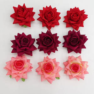 Hesper ดอกไม้สีขาวดอกไม้ผ้ากำมะหยี่เทียมสำหรับตกแต่งงานแต่งงานงานประดิษฐ์ทำมืออุปกรณ์ประกอบฉากผ้าไหมหัวดอกไม้ประดิษฐ์ - Product Image 5