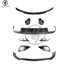 Nouveau kit carrosserie en fibre de carbone sèche style Brabus pour Mercedes Classe C Coupé W217 C217, pièces et accessoires de carrosserie automobile 2017-2019 - Product Image 1