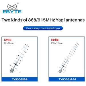 Antena Yagi Direccional Ebyte TX900-BM-14 de 14dBi, Banda de Frecuencia 868/915MHz, 14 Unidades, Interfaz N-K - Product Image 3