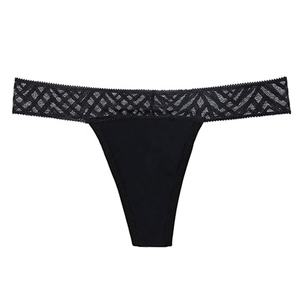 Braguitas menstruales de 4 capas con tanga para mujer, a prueba de fugas, para el período, ropa interior fisiológica de talle bajo - Product Image 1