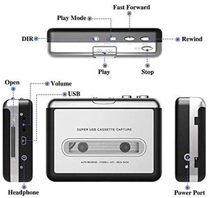 Máy nghe nhạc <span class=keywords><strong>Walkman</strong></span> di động chuyển đổi sang MP3/WAV/CD qua <span class=keywords><strong>USB</strong></span> kèm tai nghe - Product Image 2