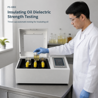 Testeur d'huile BDV - Testeur automatique de la résistance diélectrique de l'huile isolante pour laboratoire d'huiles d'usines électriques PS-1003