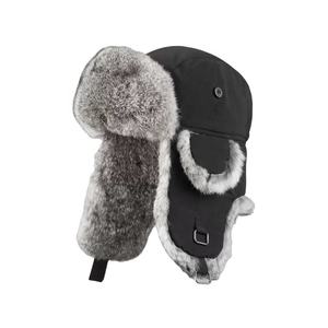 2025 nuevo diseño estilo de moda gorra de <span class=keywords><strong>Aviador</strong></span> azul invierno oreja proteger suave piel sintética nieve sombrero hebilla logotipo personalizado bebé piloto sombrero - Product Image 4