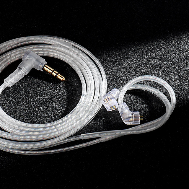 QKZ A2 Double Silver & Gold Plated 3.5mm HIFI Fever Headset with Wheat Replacement Wire 1.2m Cord