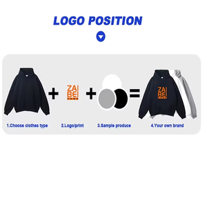 Sudadera con Capucha Unisex en Blanco para Dropshipping, con Estampado 3D Puff, de Poliéster, Estilo Urbano - Product Image 4