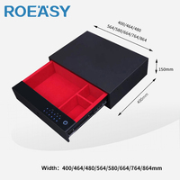 ROEASY-Coffre-fort compact de style tiroir avec accès par empreinte digitale, design dissimulé et intégré pour armoire, boîte de rangement antivol pour bijoux