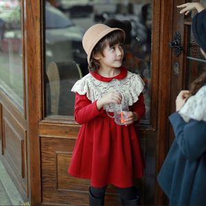 Robe de princesse en dentelle rouge pour communion, soirée, bal de promo et concours de beauté, vente en gros - Product Image 2