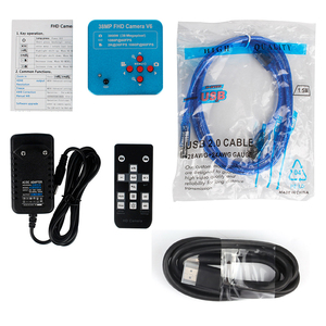 Caméra 38MP 2K 30FPS <span class=keywords><strong>Microscope</strong></span> vidéo numérique industriel 150X lentille LED anneau lumière caméra à souder numérique <span class=keywords><strong>Microscope</strong></span>