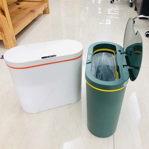Blanc <span class=keywords><strong>vert</strong></span> cuisine toilette salle de bain 14 litres capteur <span class=keywords><strong>poubelle</strong></span> sans contact <span class=keywords><strong>poubelle</strong></span> <span class=keywords><strong>poubelle</strong></span> en plastique intelligente <span class=keywords><strong>poubelle</strong></span> poubelles - Product Image 3