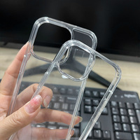 Coque de Téléphone Rigide Transparente Antichoc en Acrylique Haute Clarté pour iPhone 17 Air 16 15 14 13 Pro – Accessoires de Téléphone Intelligent en Gros