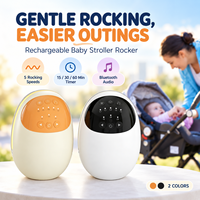 Berceau vibrant rechargeable pour bébé, agitateur mains libres pour poussette avec 5 niveaux de vibration, apaisant pour le sommeil, compatible avec la plupart des poussettes