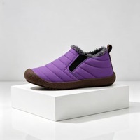 Bottes mi-mollet unisexes imperméables, chaudes, fourrées et moelleuses, couleur unie, bout rond, antidérapantes, plateforme, pour l'hiver, l'extérieur et le quotidien