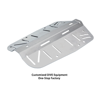 Fabrication de tôle personnalisée en aluminium Titane Sablage Service de fabrication en aluminium Plongée sous-marine Plaque arrière en titane