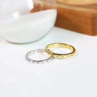 Bague Classique pour Homme en Argent Sterling 925 avec Sertissage Clos, Plaqué Or 14K et Vermeil Rhodié, Ornée de Zircon