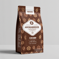 Emballage Bolsa 250g 500g 1lb pochettes personnalisées bloc fond côté soufflet sac sacs de café avec valve