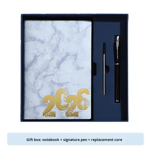 Agenda annuel 2026 transfrontalier en anglais, planificateur <span class=keywords><strong>jour</strong></span> par <span class=keywords><strong>jour</strong></span> <span class=keywords><strong>une</strong></span> <span class=keywords><strong>page</strong></span>, calendrier annuel 365 jours en espagnol, modèle en similicuir 002 - Product Image 5